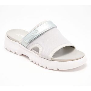Ryka Women's Sz 8.5 Adjustable Sport Slide Sandals Medium Grey Heather A685223
